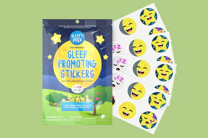 30 x SleepyPatch Sleep Promoting Stickers individual resale packets in a Retail Display Box*