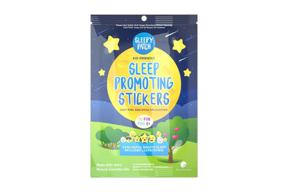 30 x SleepyPatch Sleep Promoting Stickers individual resale packets in a Retail Display Box*