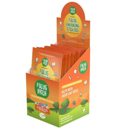 30 x FocusPatch Focus Enhancing Stickers individual resale packets in a Retail Display Box*