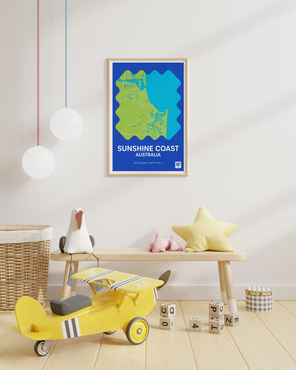 NATPAT Digital Map Art Poster