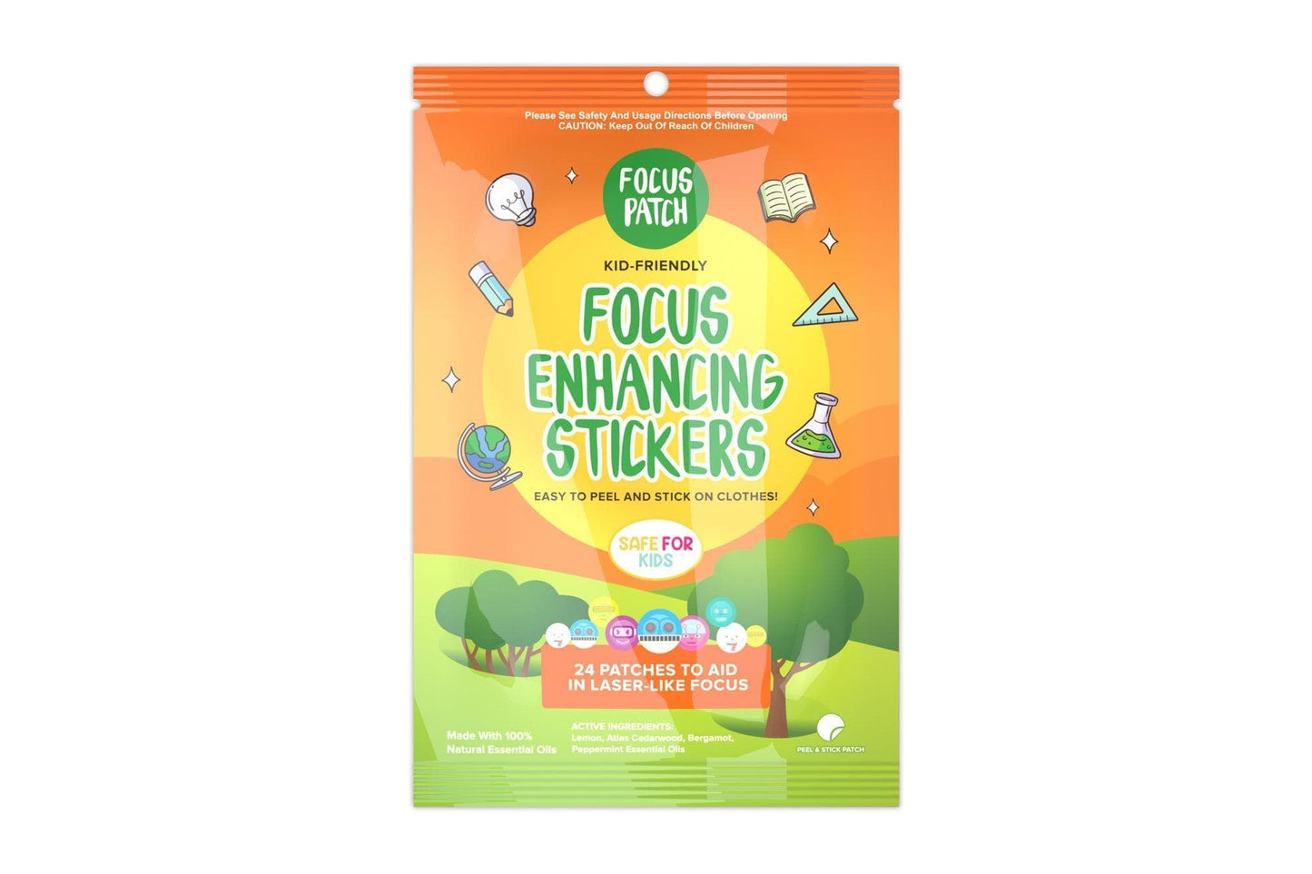 30 x FocusPatch Focus Enhancing Stickers individual resale packets in a Retail Display Box - HA NZ